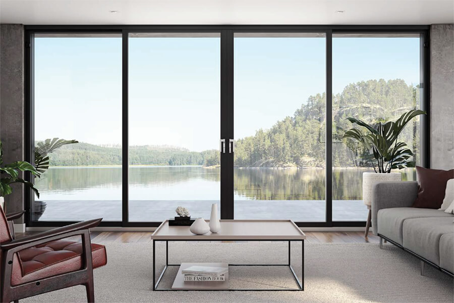 Novatech aluminum patio doors.